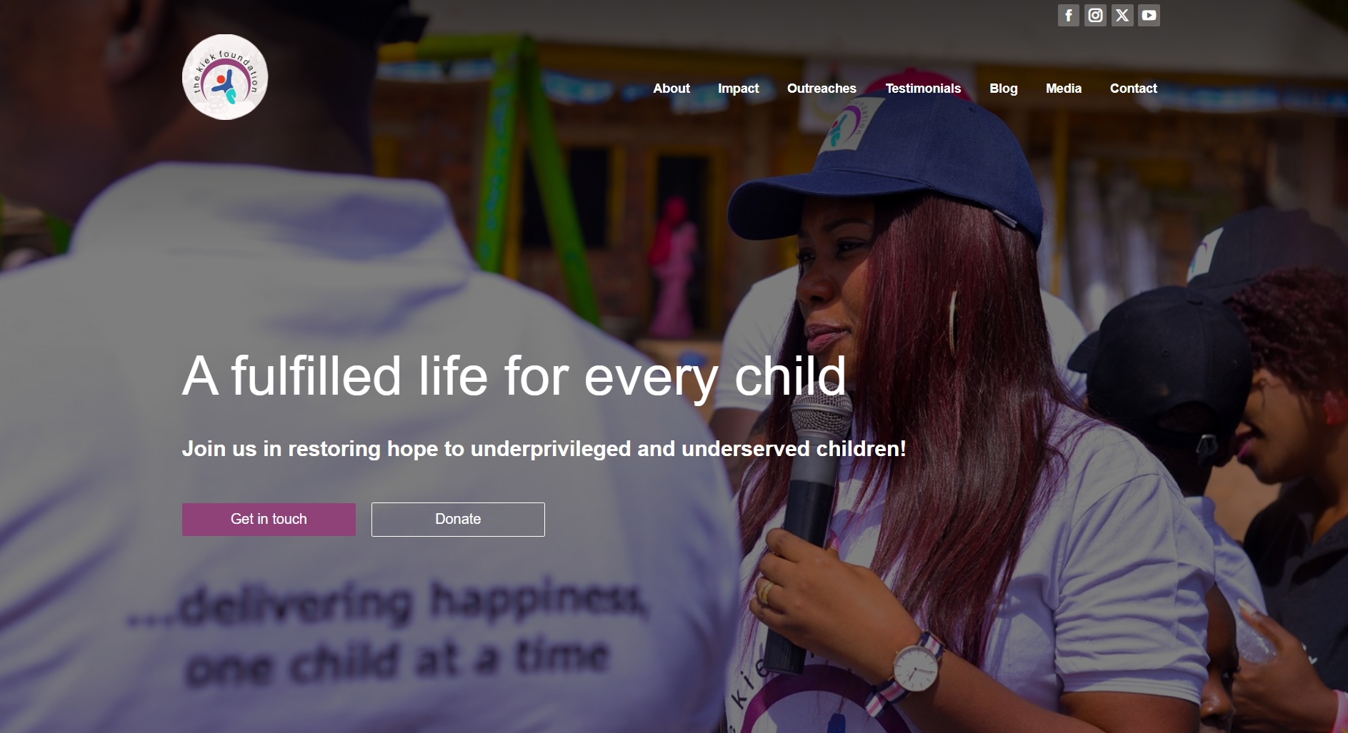 The Kiek Foundation - Non-profit organization website